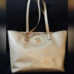 Michael Kors Gold Tote Bag